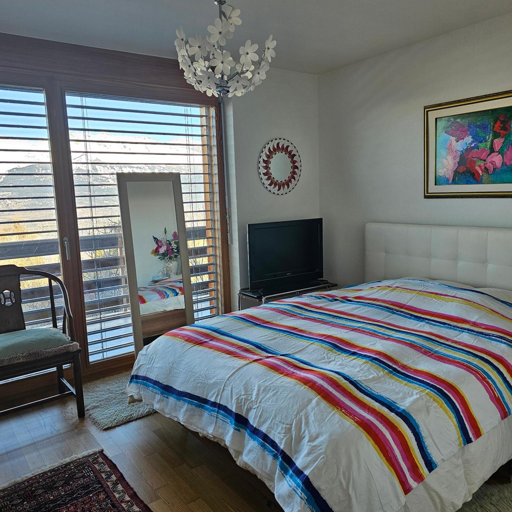 Appartement Meuble A Louer A Nax エクステリア 写真