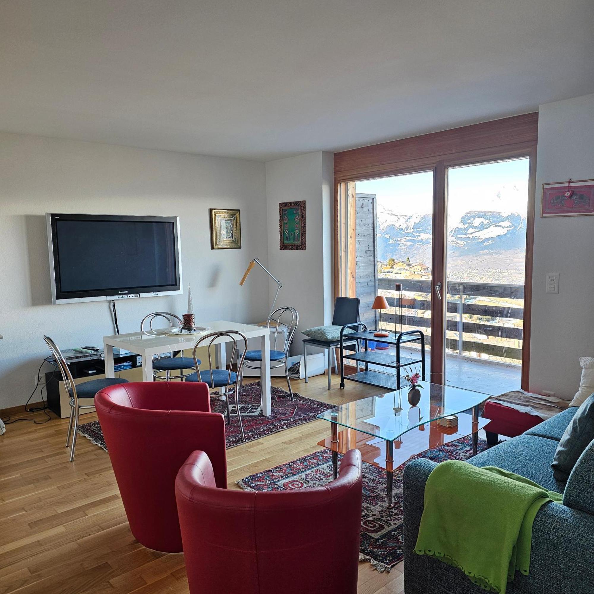 Appartement Meuble A Louer A Nax エクステリア 写真